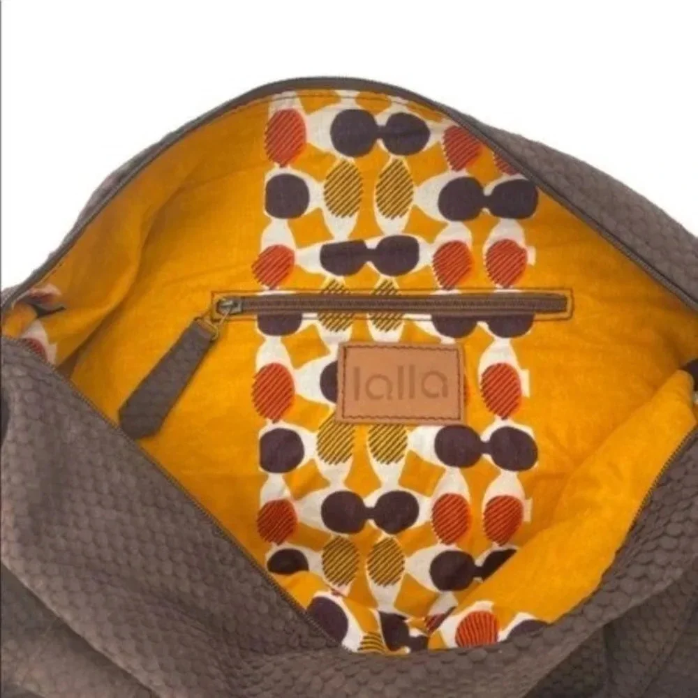 Lalla Marrakech Chocolate Leather Convertible Shoulder Bag